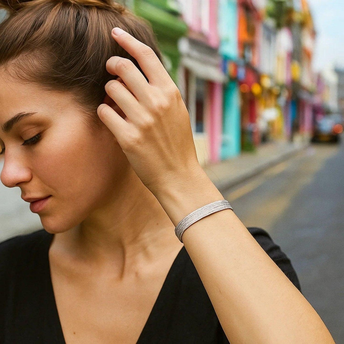 14k White Gold Glacier Bracelet (8.10 mm)