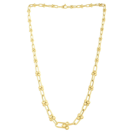 Graduated Jax Link Necklace in 14K Yellow Gold