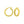 14K Yellow Gold Interlocking Medium Trinity Hoop Earrings