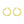 14K Yellow Gold Interlocking Medium Trinity Hoop Earrings