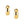 14k Yellow Gold Wide Medium Hoop Earrings with Snap Lock