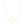 14K Yellow Gold Yours Truly Large Initial O Necklace
