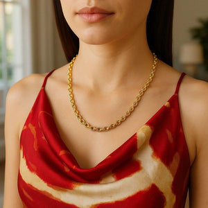 14k Yellow Gold Oval Rolo Chain (4.6 mm)