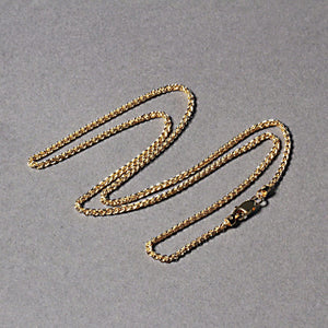 14k Yellow Gold Round Wheat Chain (1.5 mm)