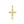 14k Two Tone Gold Cross Pendant