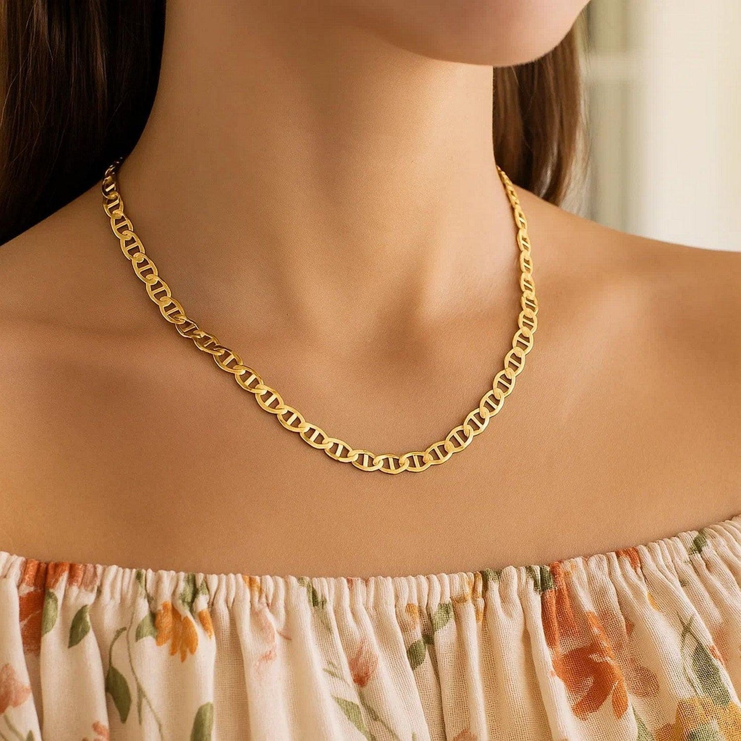 14k Yellow Gold Mariner Link Chain (5.50 mm)