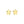 14k Yellow Gold Post Earrings with Stars(6.5mm)