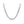 14k White Gold Solid Curb Chain (2.60 mm)