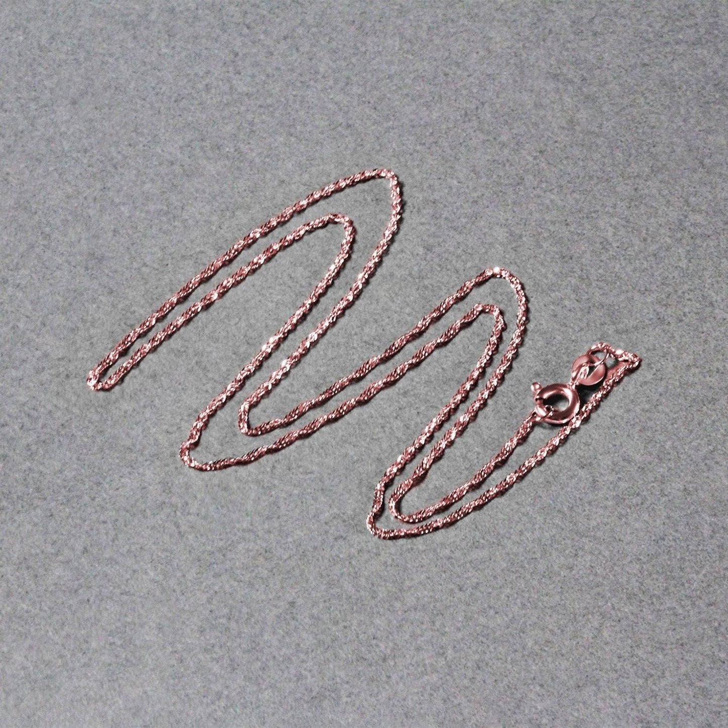 14k Rose Gold Singapore Chain (1.10 mm)