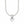 Sterling Silver Rhodium Plated Rolo Chain Necklace with a Heart Toggle Charm