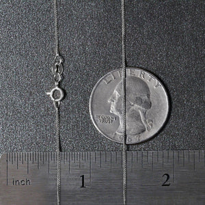 14k White Gold Classic Box Chain (0.60 mm)