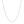 14k White Gold Oval Cable Link Chain (1.20 mm)
