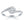 14k White Gold Bypass Swirl Diamond Halo Engagement Ring