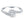 14k White Gold Bypass Swirl Diamond Halo Engagement Ring