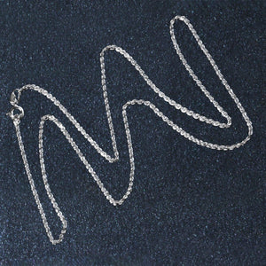 10k White Gold Solid Diamond Cut Rope Chain (1.40 mm)