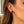 14k White Gold 8.0mm Round Black CZ Stud Earrings