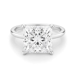 5 Carat Princess Lab Grown IGI G/VS1 Diamond Solitaire Ring in 14K White Gold