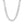 Rhodium Plated Sterling Silver Curb Style Chain (7.20 mm)