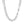 Rhodium Plated Sterling Silver Curb Style Chain (7.20 mm)