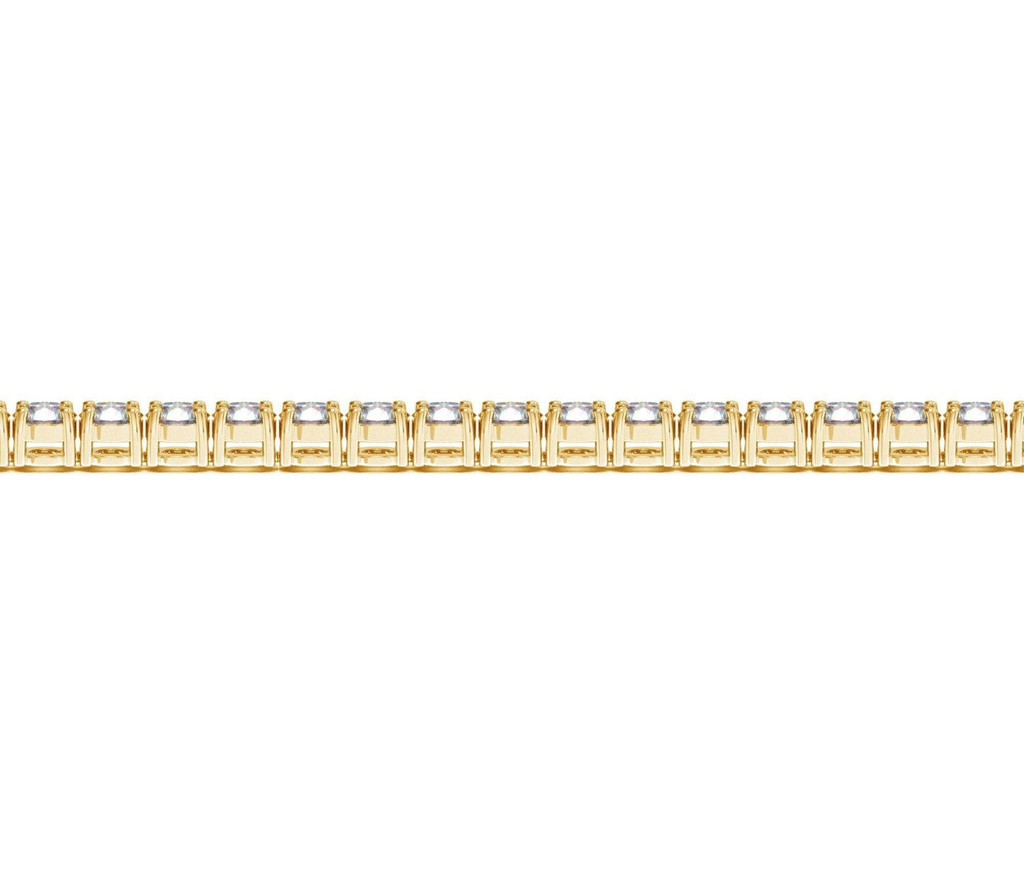 Lab Grown Round Diamond Tennis Bracelet in 14k Yellow Gold(10 cctw F/G  VS2/SI1)