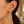 14k Tri-Color Gold Open Entwined Ring Earrings