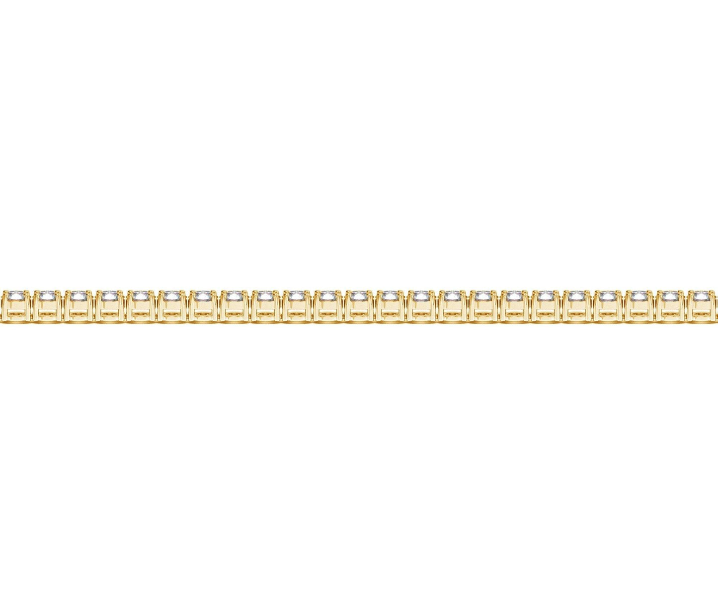 Lab Grown Round Diamond Tennis Bracelet in 14k Yellow Gold (2 cctw F/G  VS2/SI1)