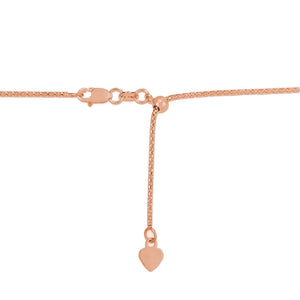 14k Rose Gold Adjustable Popcorn Chain (1.30 mm)