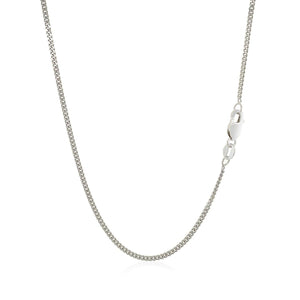10k White Gold Gourmette Chain  (1.40 mm)