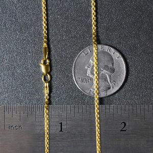 14k Yellow Gold Round Box Chain (1.8 mm)