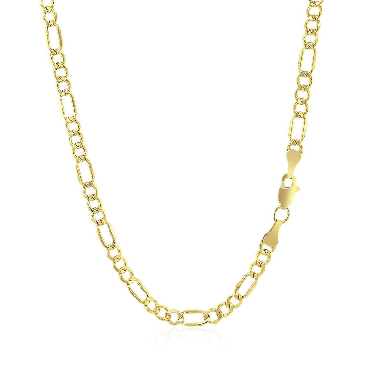 14k Yellow Gold Lite Figaro Chain (3.70 mm)