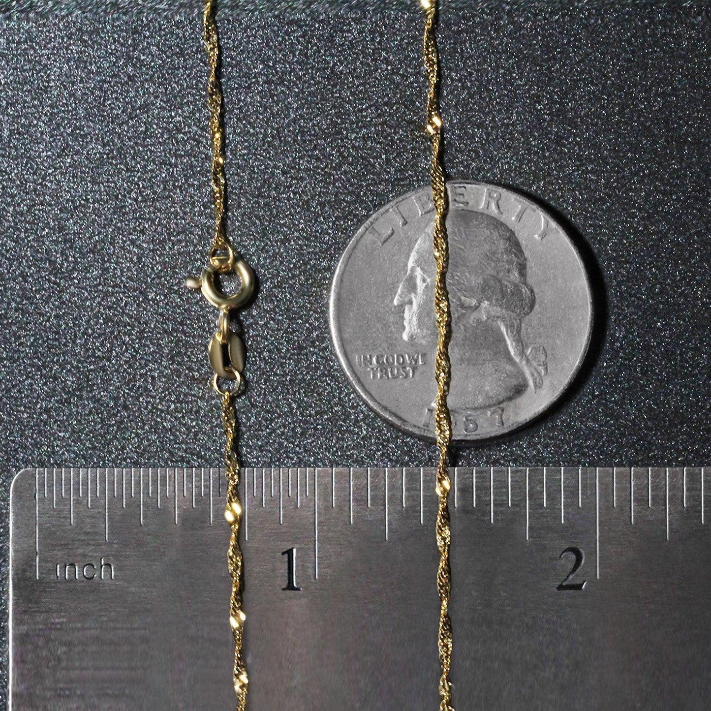 10k Yellow Gold Singapore Chain (1.50 mm)