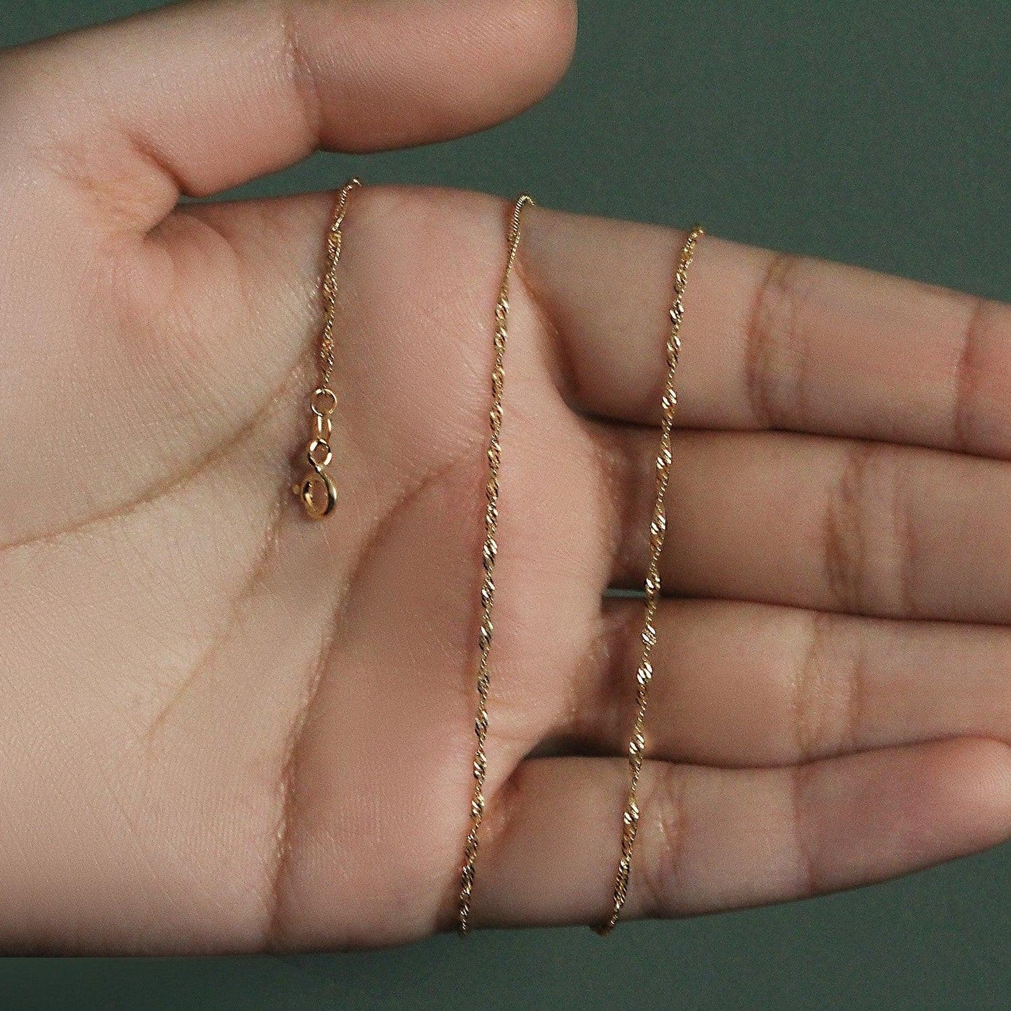 10k Yellow Gold Singapore Chain (1.50 mm)