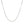 Rhodium Plated Sterling Silver Snake Style Chain (1.20 mm)