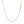 Rhodium Plated Sterling Silver Snake Style Chain (1.20 mm)