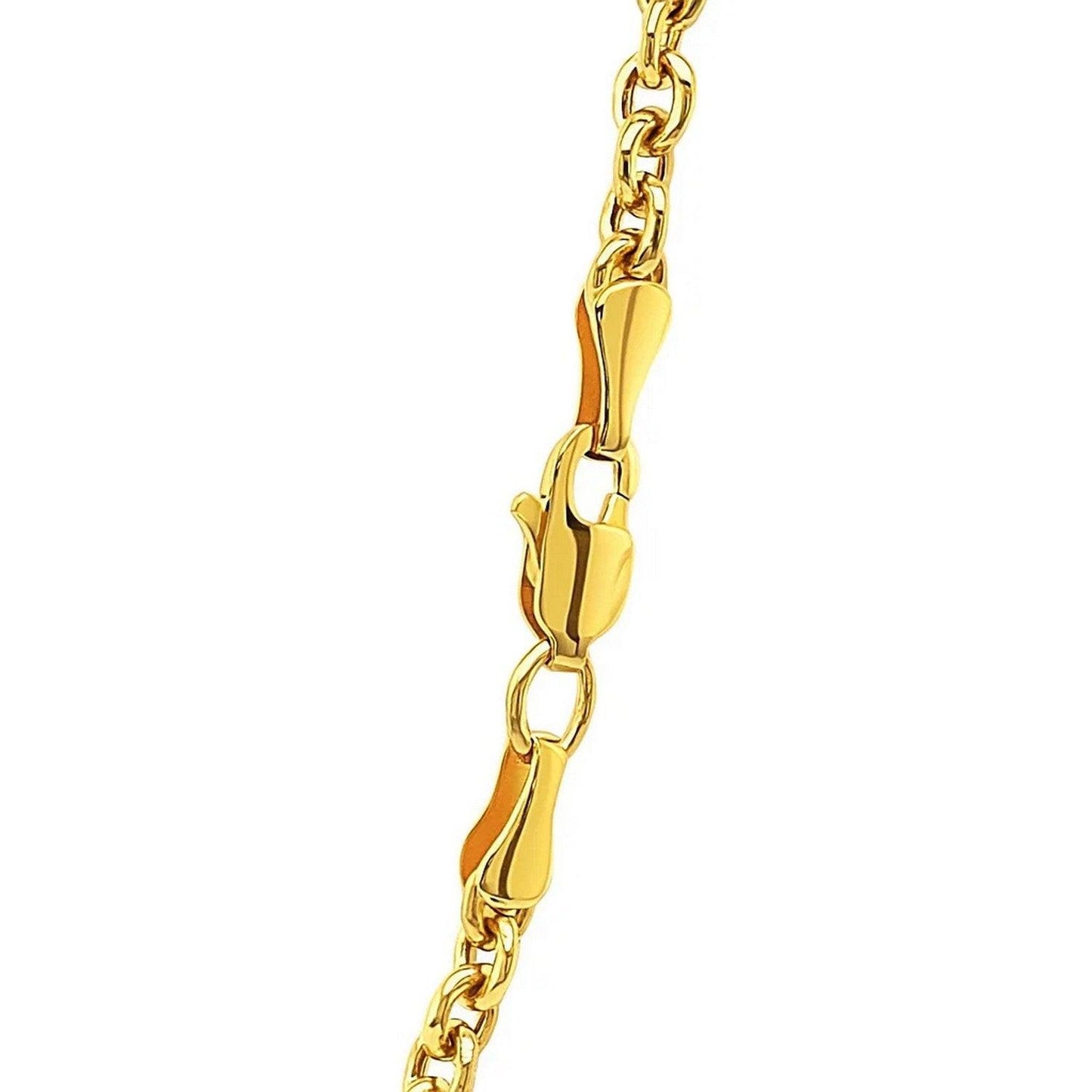 14k Yellow Gold Forsantina Lite Cable Link Chain (2.90 mm)