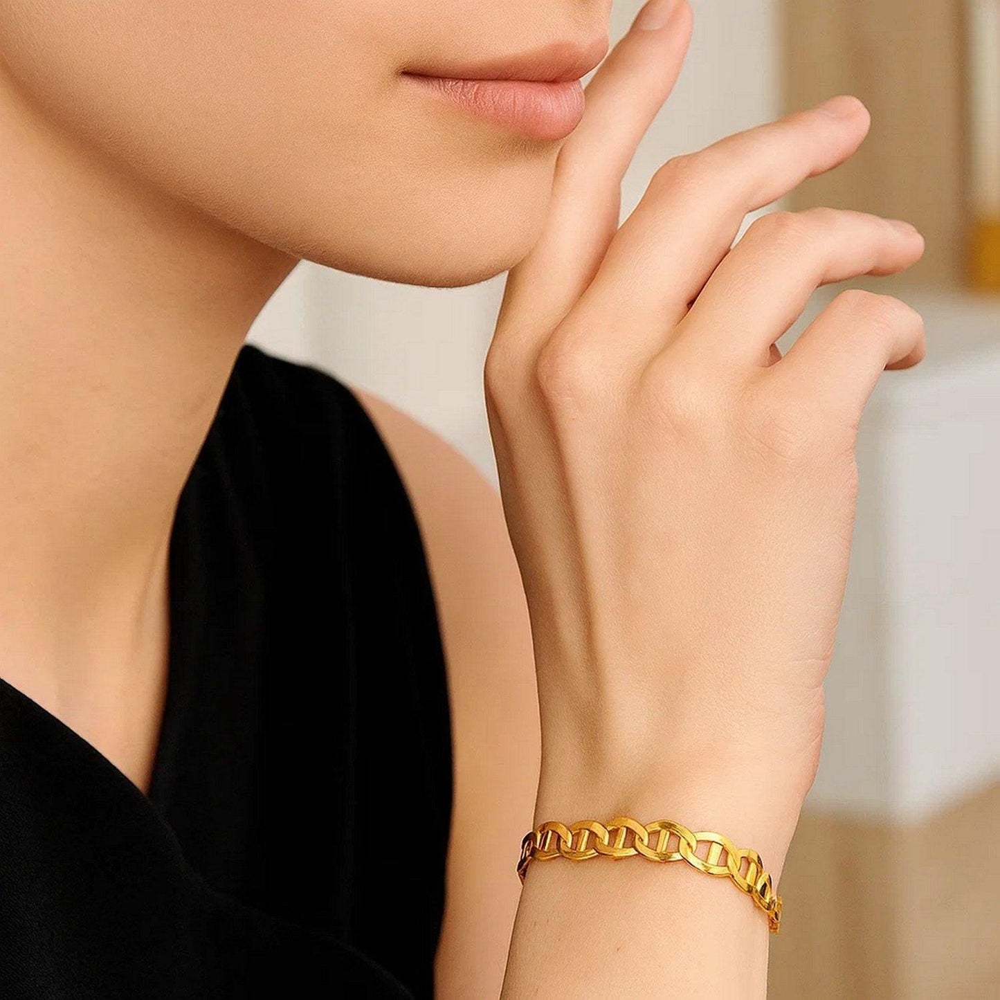 14k Yellow Gold Mariner Link Bracelet (5.10 mm)