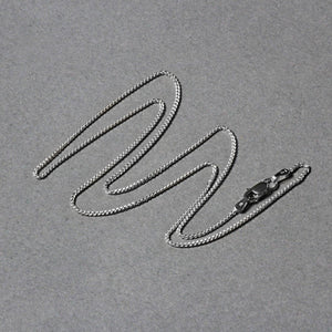 14k White Gold Round Wheat Chain (1.00 mm)
