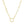 14k Yellow Gold Paperclip Chain Necklace with Heart Carabiner Clasp