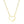 14k Yellow Gold Paperclip Chain Necklace with Heart Carabiner Clasp