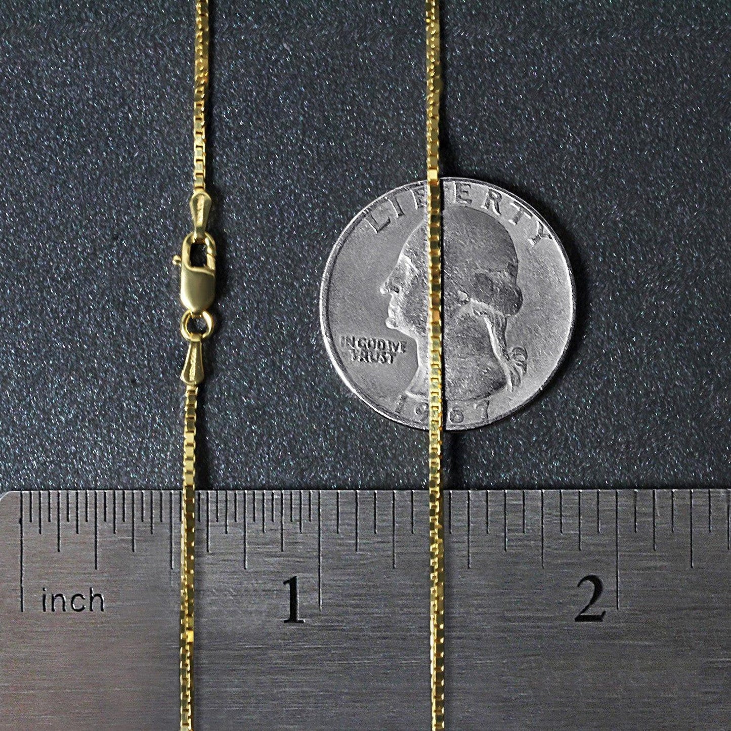 14k Yellow Gold Classic Box Chain (1.1 mm)