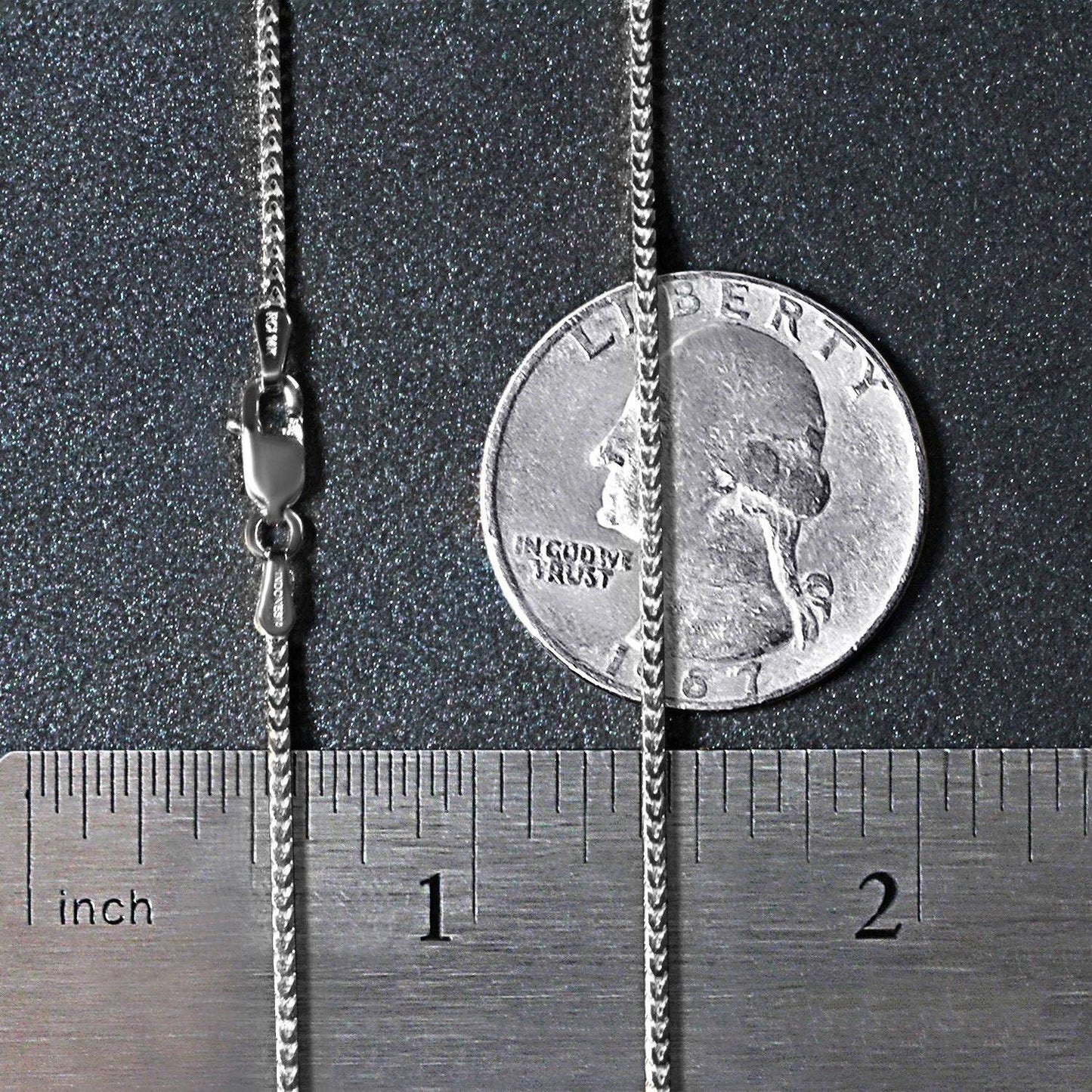 14k White Gold Franco Chain (1.20 mm)