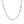 14k White Gold Solid Figaro Chain (1.90 mm)