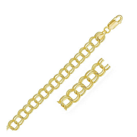 14k Yellow Gold Lite Charm Bracelet (8.00 mm)