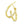 14k Yellow Gold Brick Omega Hoop Earrings
