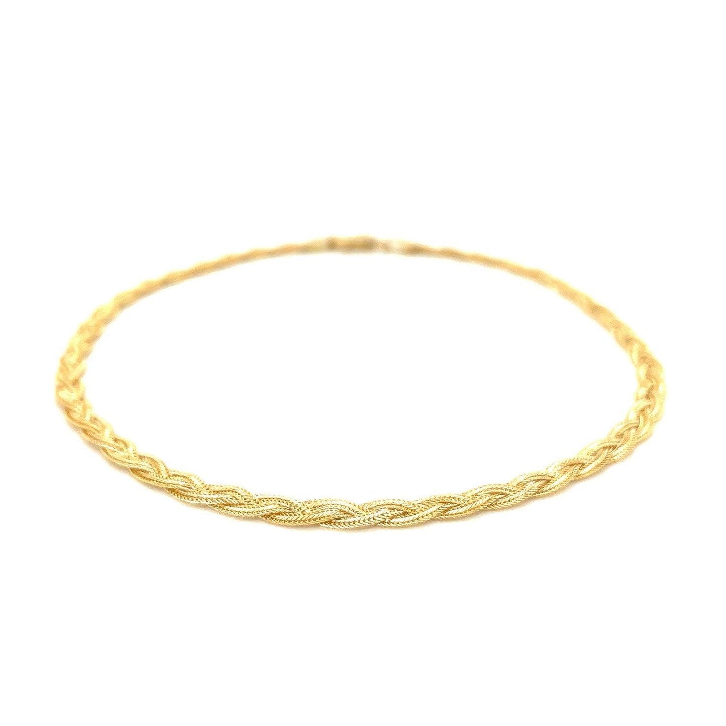 14k Yellow Gold Braided Bracelet  (3.50 mm)