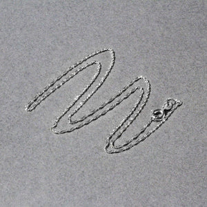 14k White Gold Singapore Chain (1.10 mm)