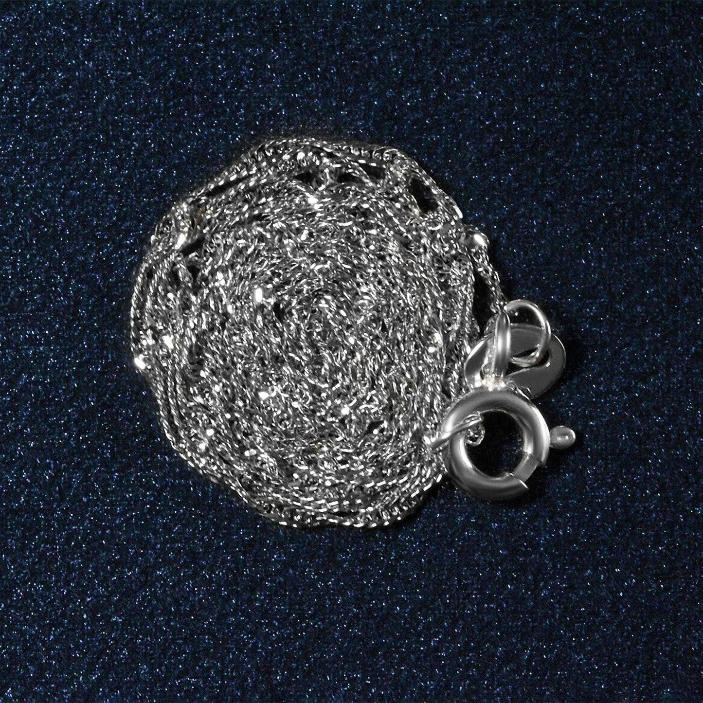 14k White Gold Singapore Chain (1.10 mm)