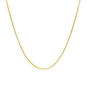 14k Yellow Gold Round Snake Chain (0.90 mm)