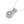 Round Pendant with Split Bail and Diamond Halo in 14k White Gold (3/4 cttw)