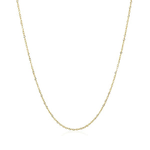 14k Yellow Gold Singapore Chain 0.81 mm